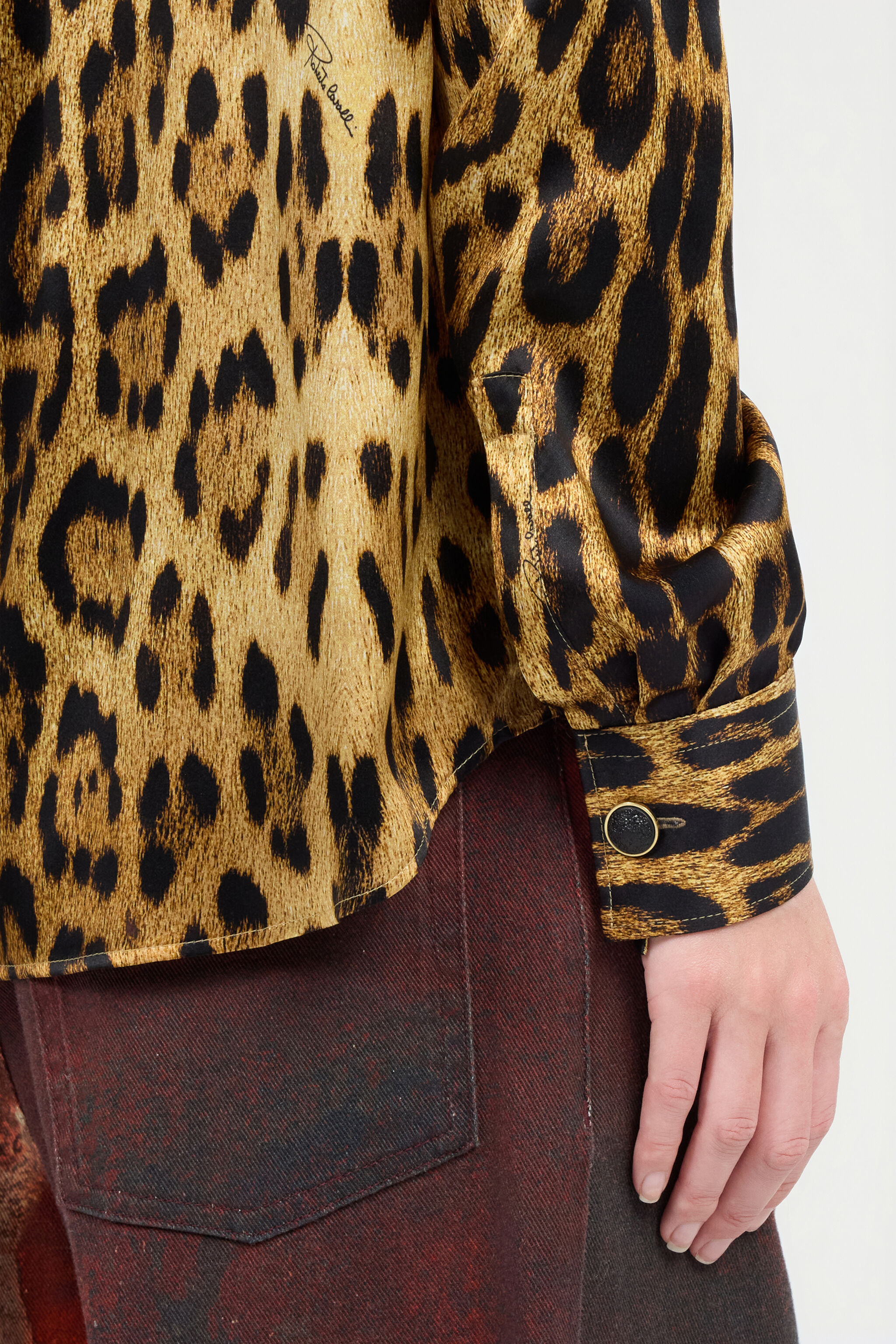 Silk Shirt With Jaguar Skin Print - 7