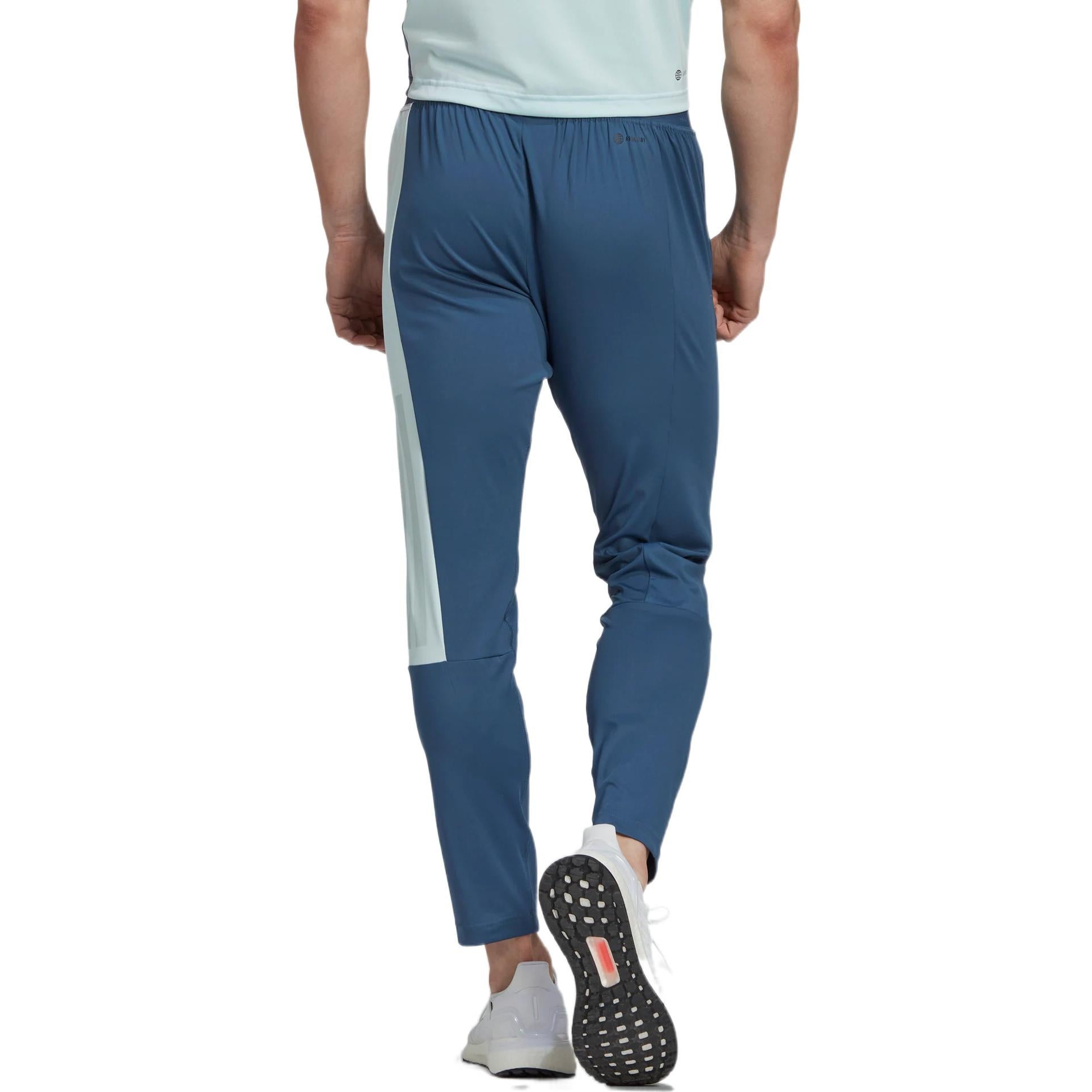 Men's adidas Logo Printing Lacing Slim Fit Sports Pants/Trousers/Joggers Blue HZ9705 - 3