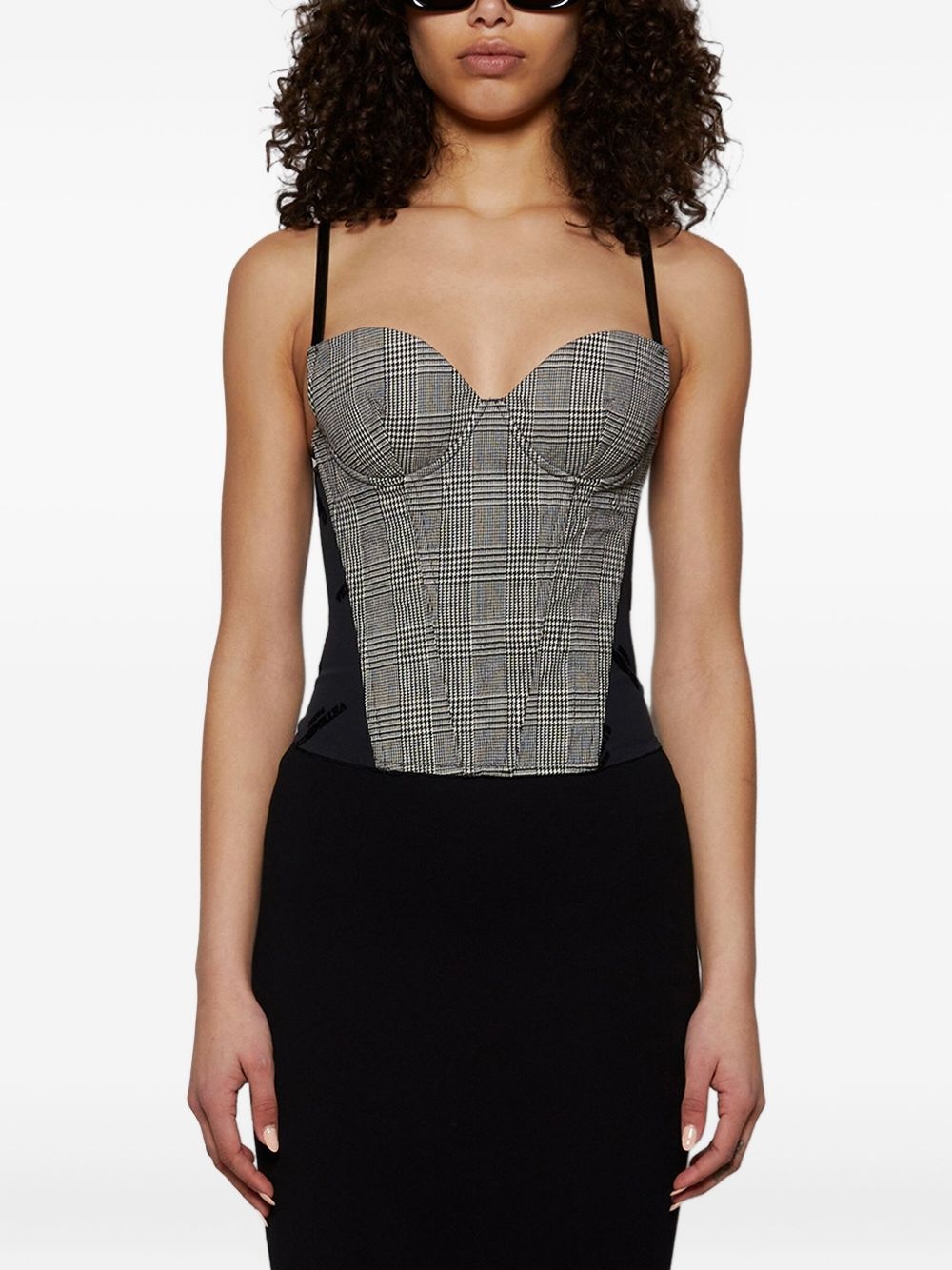 checked corset top - 3
