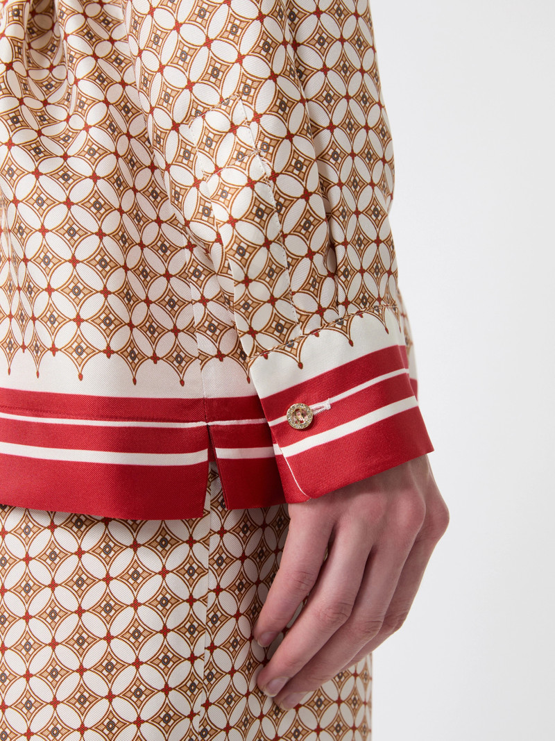 TENUTA Printed silk shirt - RED 6