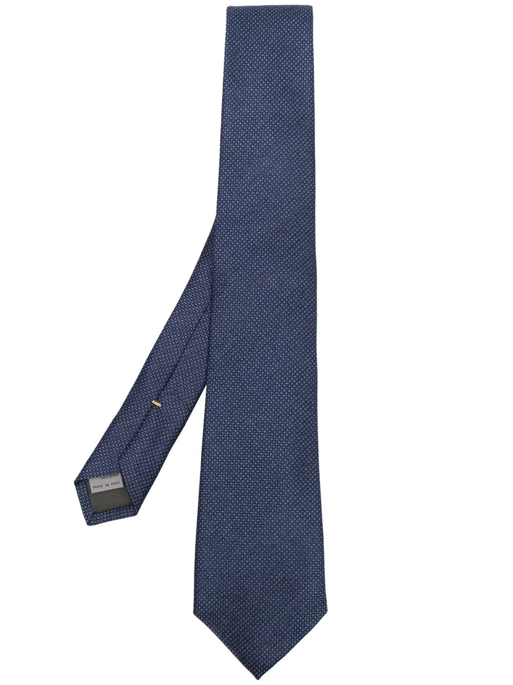 embroidered silk tie - 1