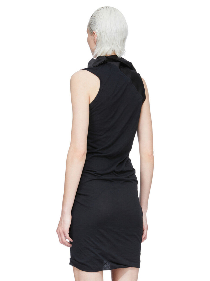 drape-neck mini dress 2