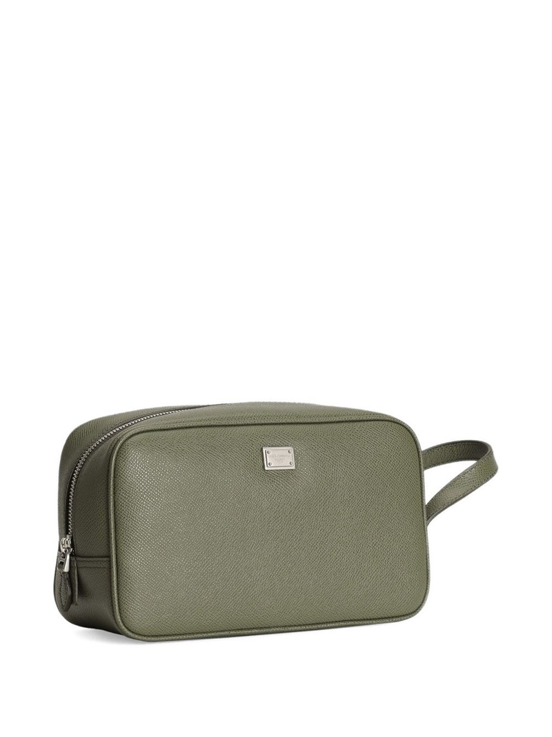 logo-plaque clutch bag 3