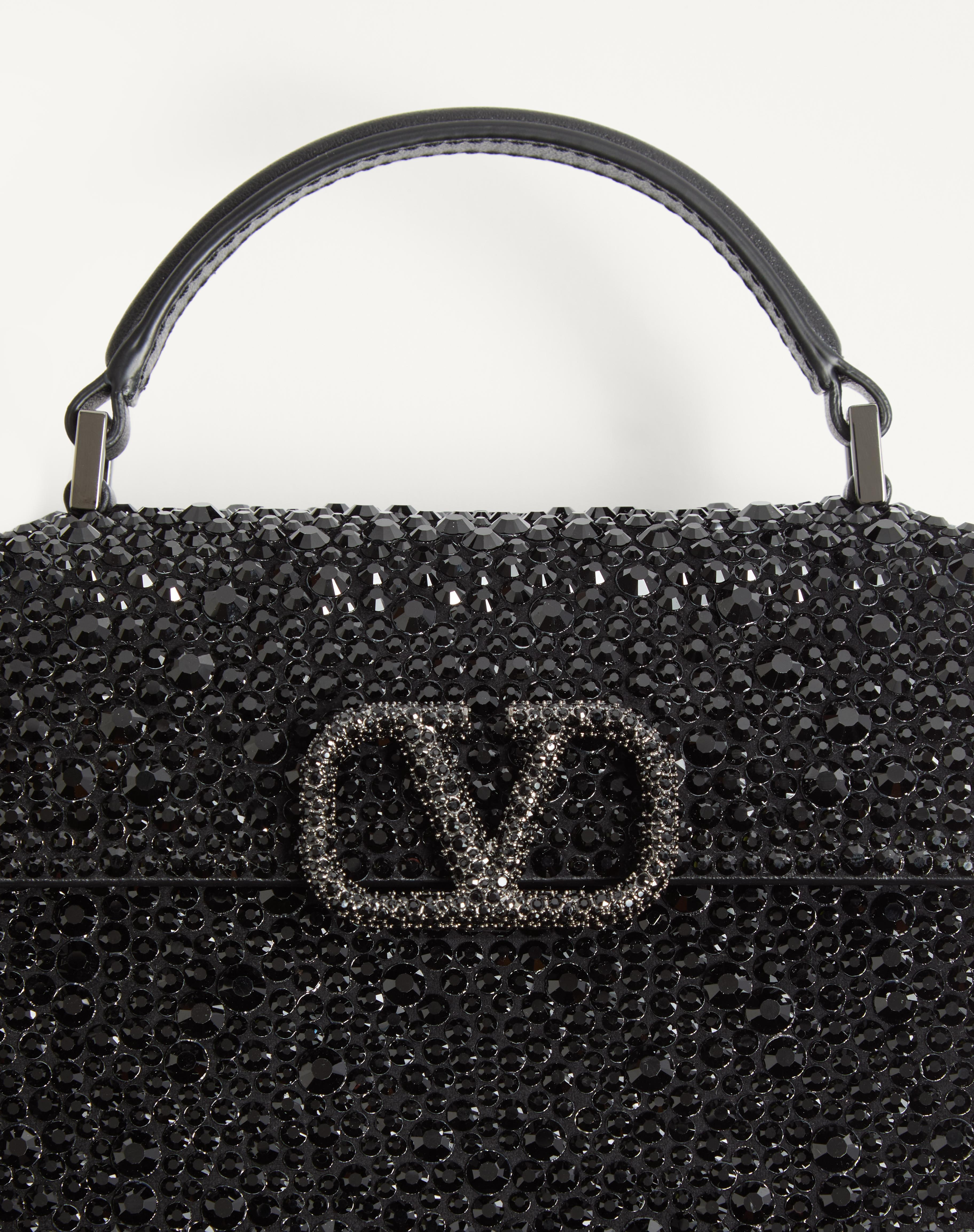 MINI VSLING HANDBAG WITH SPARKLING EMBROIDERY - 6