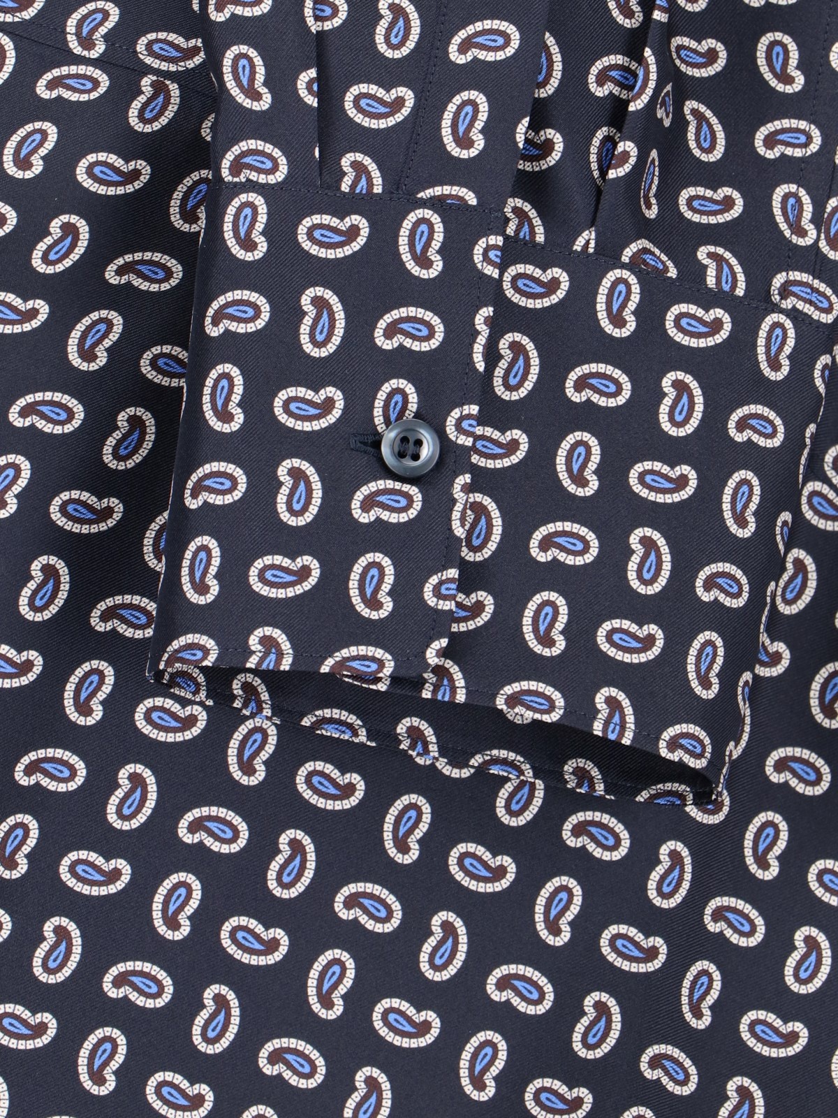 PAISLEY PRINT SILK SHIRT - 4