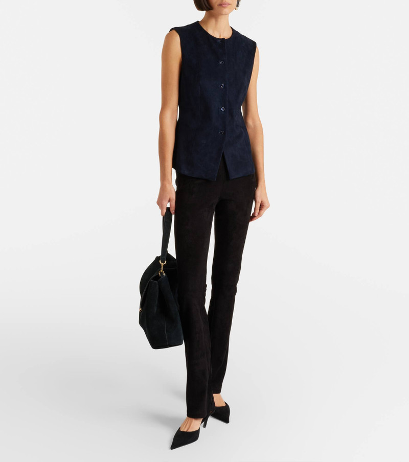 STOULS JP Long suede flared pants outlook