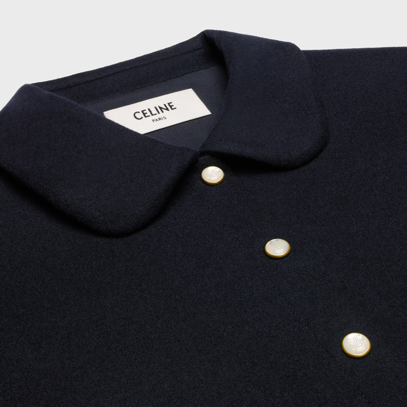 shirt with Claudine collar in cashmere flannel 3