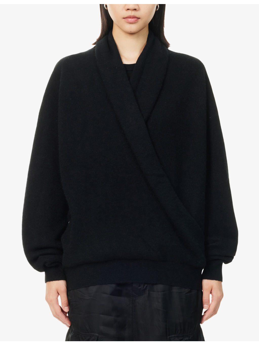 Cross V-Neck Cashmere Jumper - 3