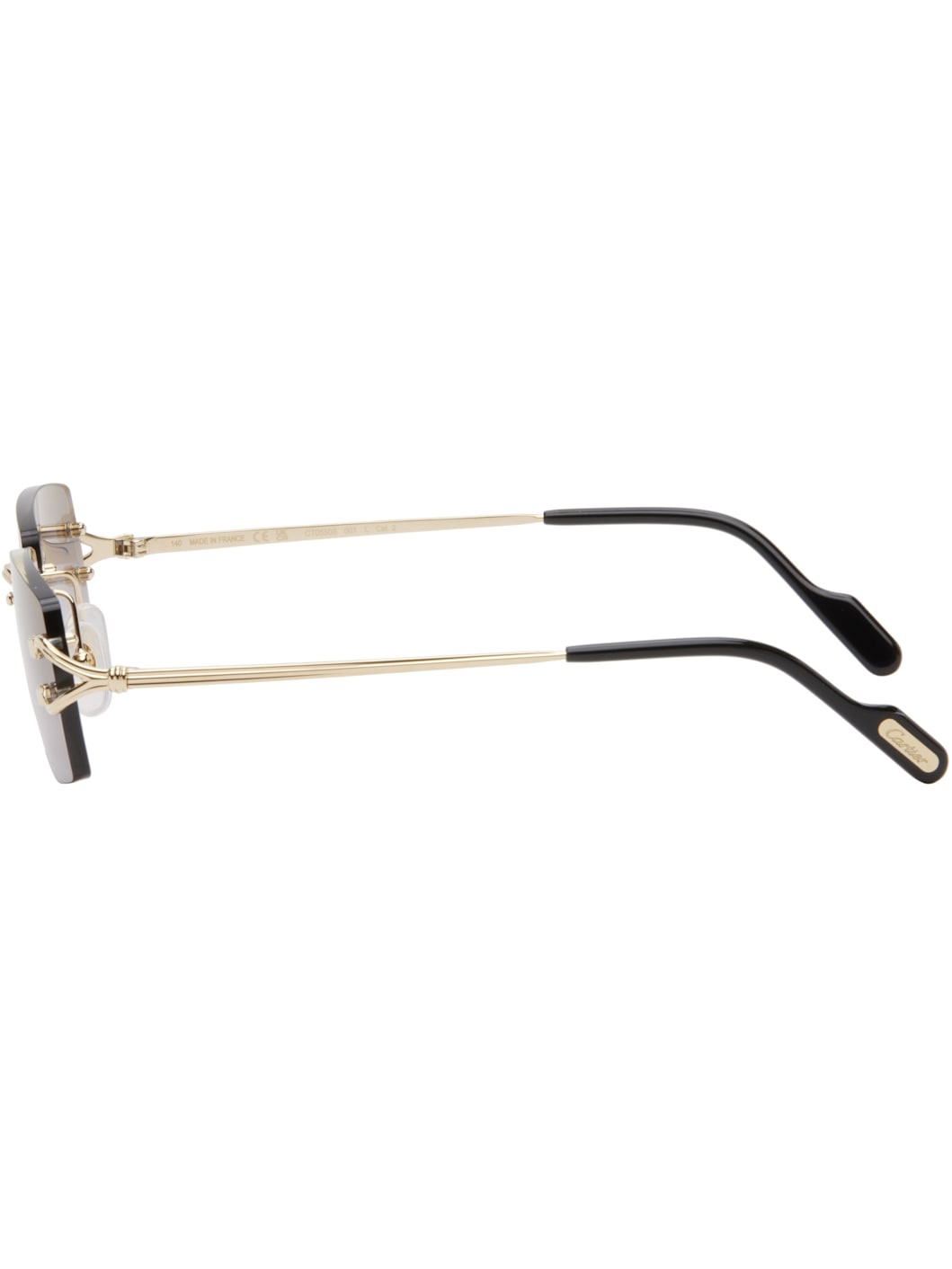 Gold 'Décor C Classique de Cartier' Sunglasses - 3
