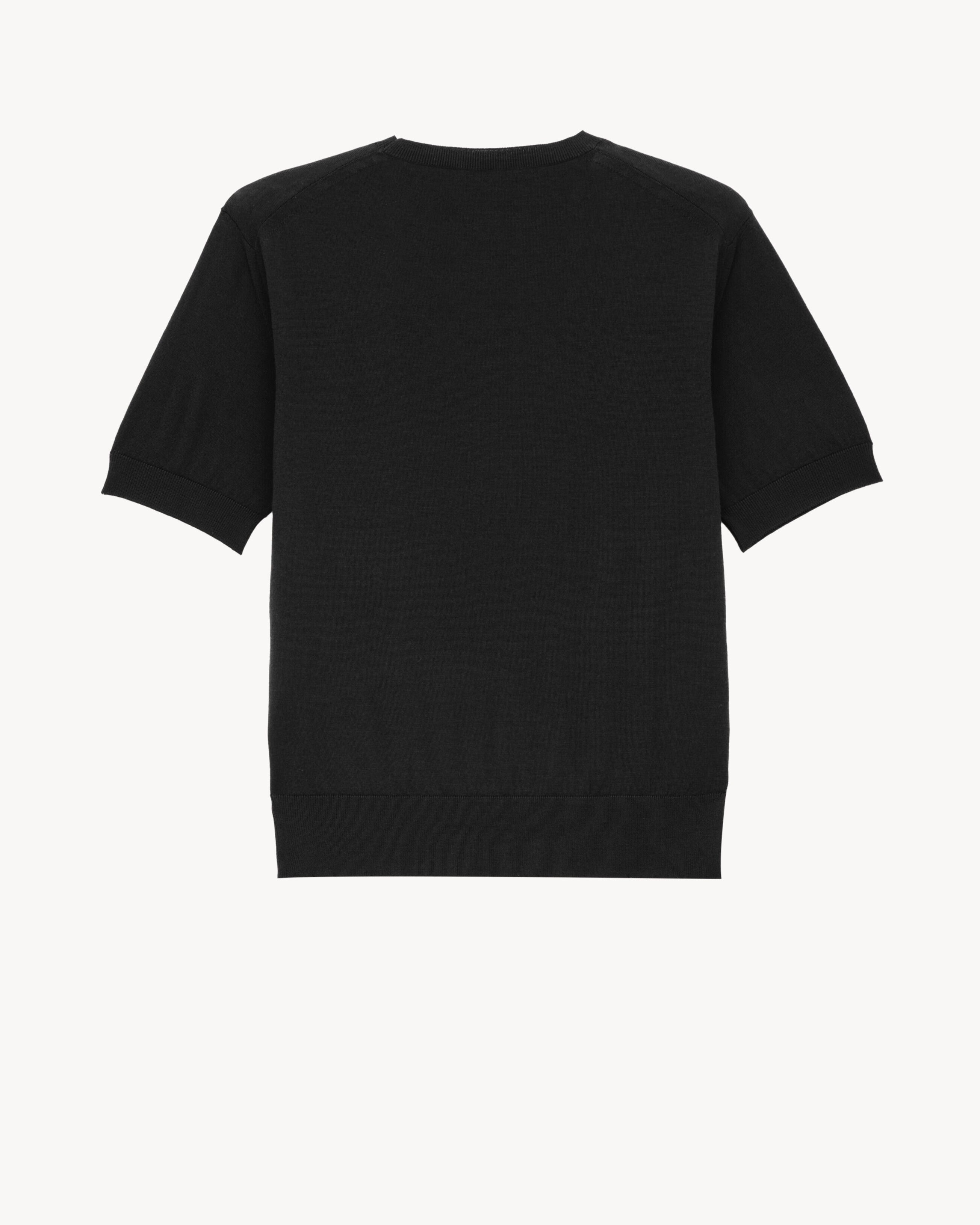 T-SHIRT SWEATER IN WOOL - 2