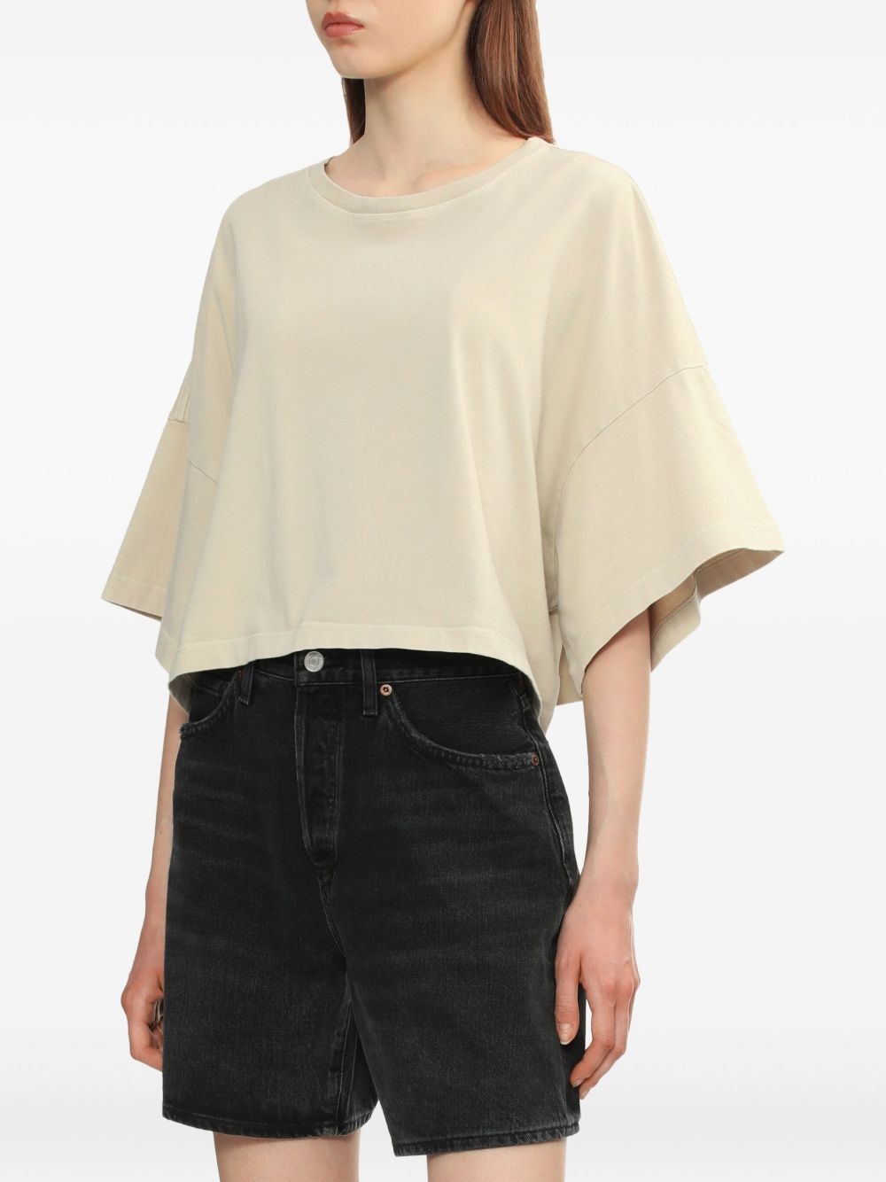short-sleeve cropped T-shirt - 3