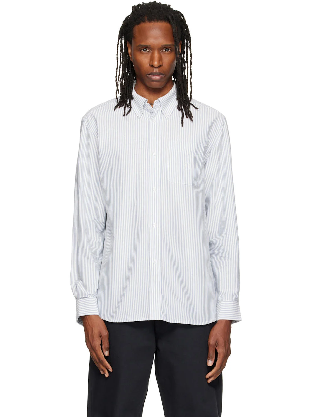 Blue & White Deuce Oxford Shirt - 1