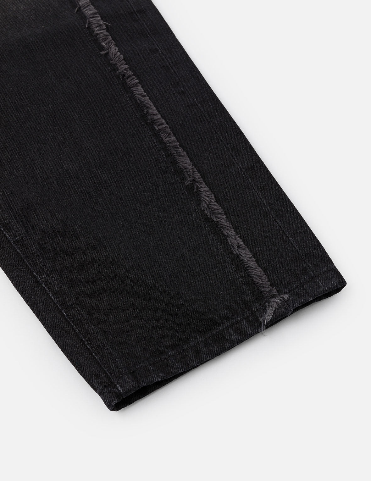 Washed Deconstructed Sashiko Relax Straight Fit Jeans #2030 - 15