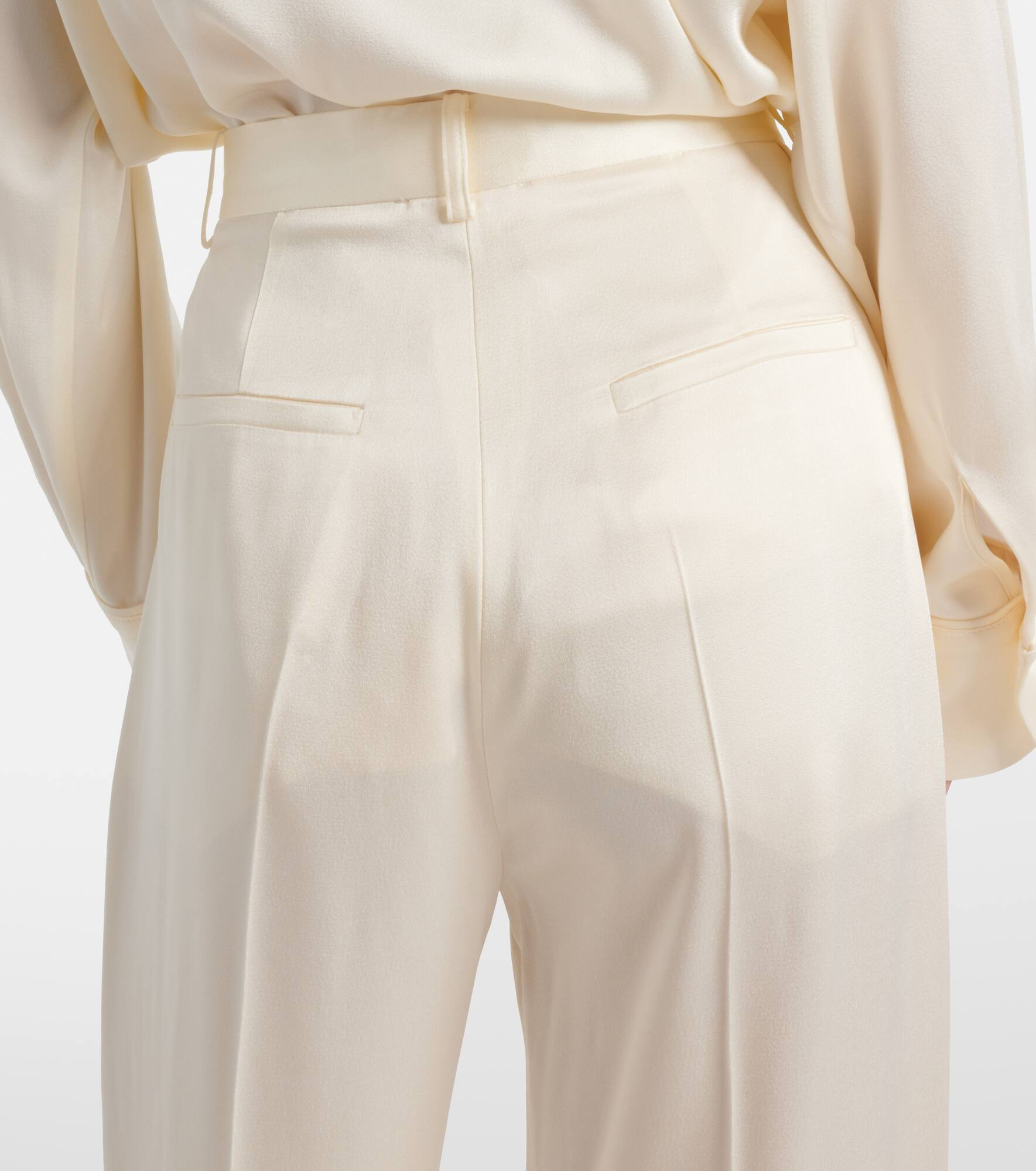 Satin wide-leg pants - 6