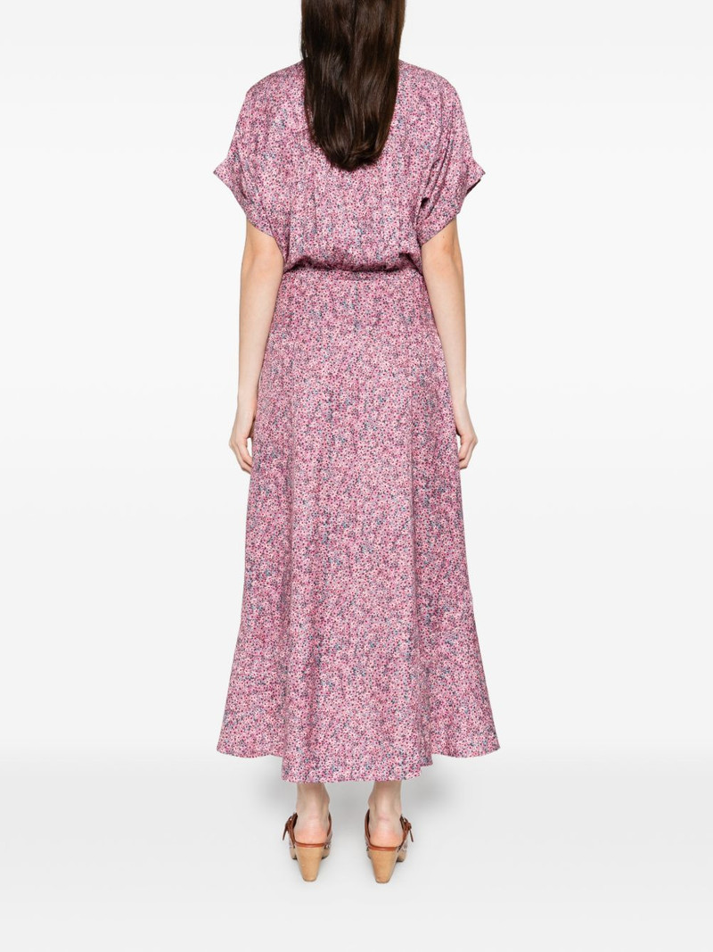 floral midi shirt dress 4