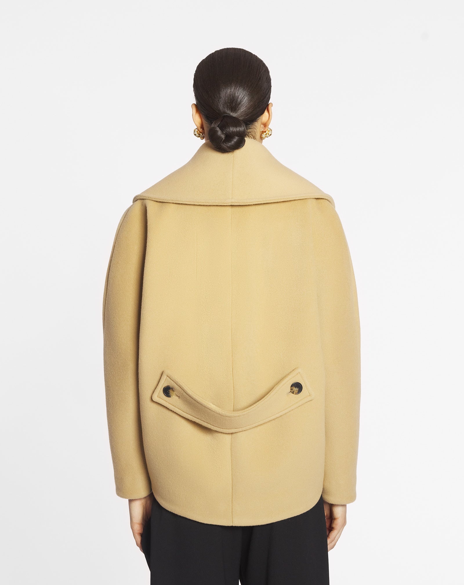 COCOON PEA COAT - 4