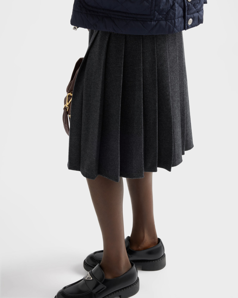 Pleated jersey skirt 3