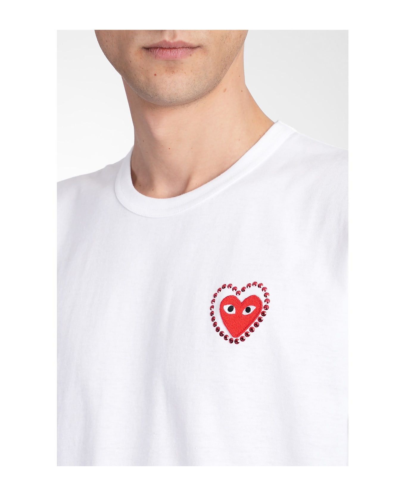 T-shirt In White Cotton - 5