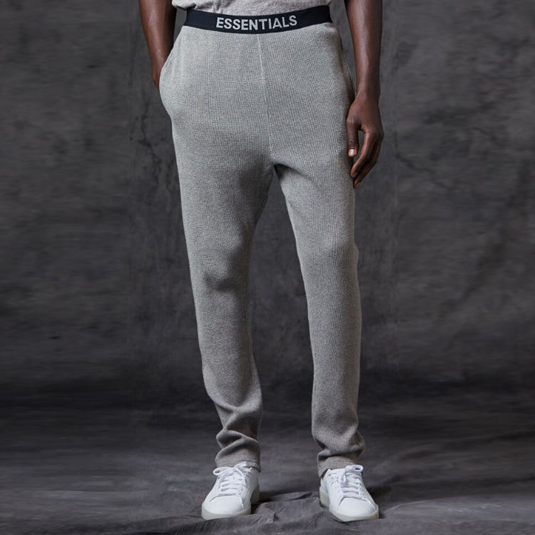 Fear of God Essentials FW20 Heather Thermal Pants 'Dark Grey' FOG-FW20-178 - 3
