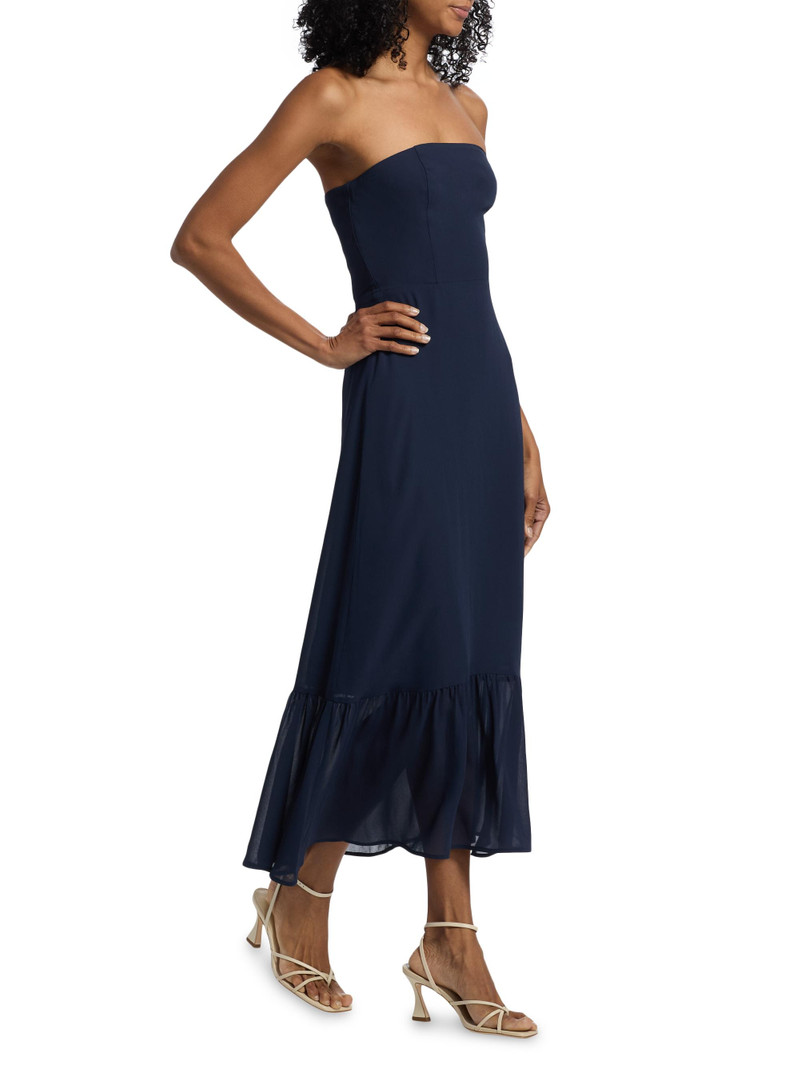 Women's Arta Strapless Midi-Dress - Navy 4