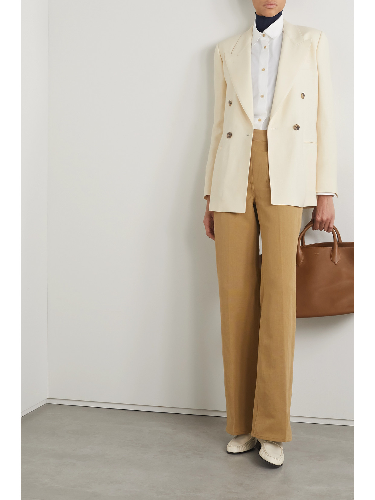 Aurora Linen And Wool-blend Twill Blazer - 2