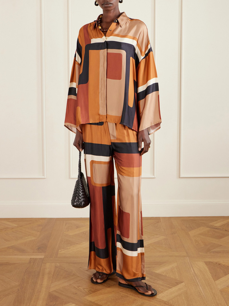 FAITHFULL Cora Printed Satin Shirt outlook