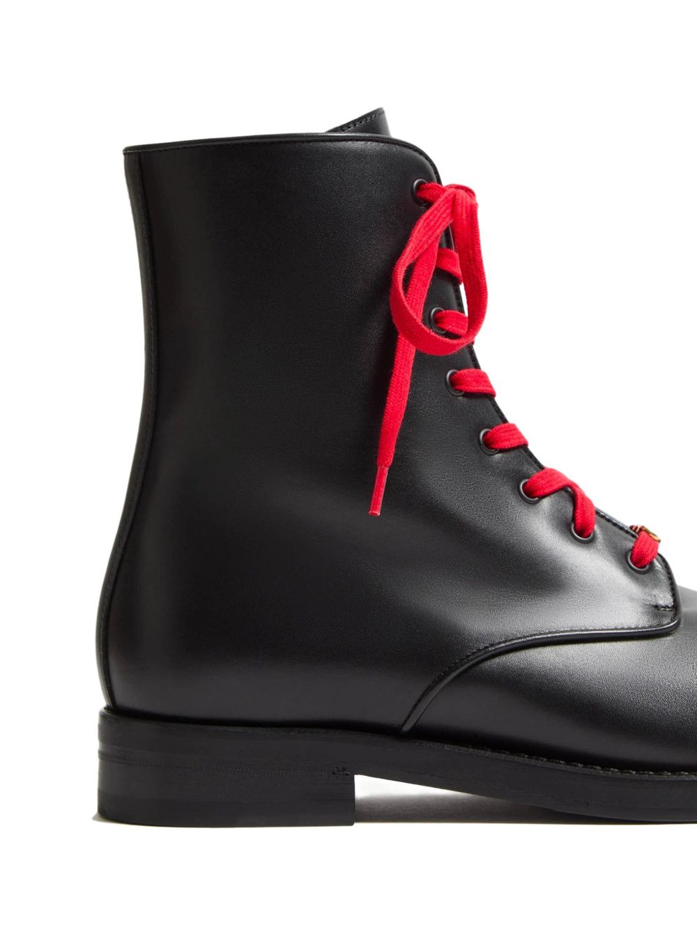 lace-up leather boots - 3