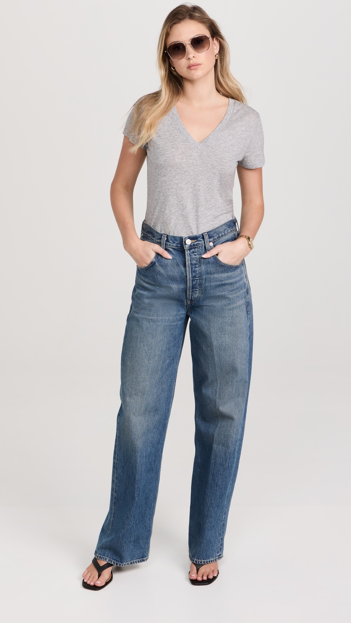 Essential V Neck Tee - 4