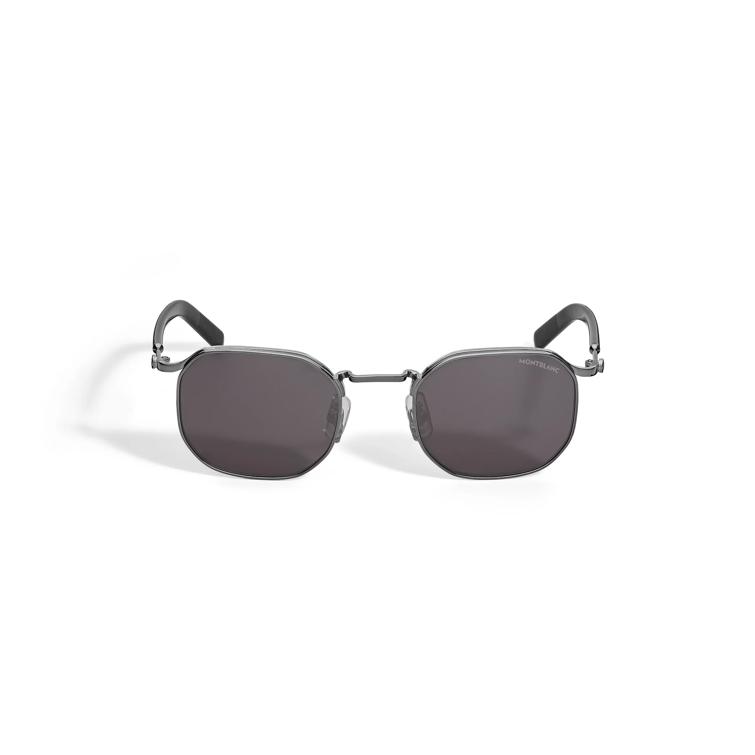 SQUARED SUNGLASSES WITH GREY METAL FRAME - 1