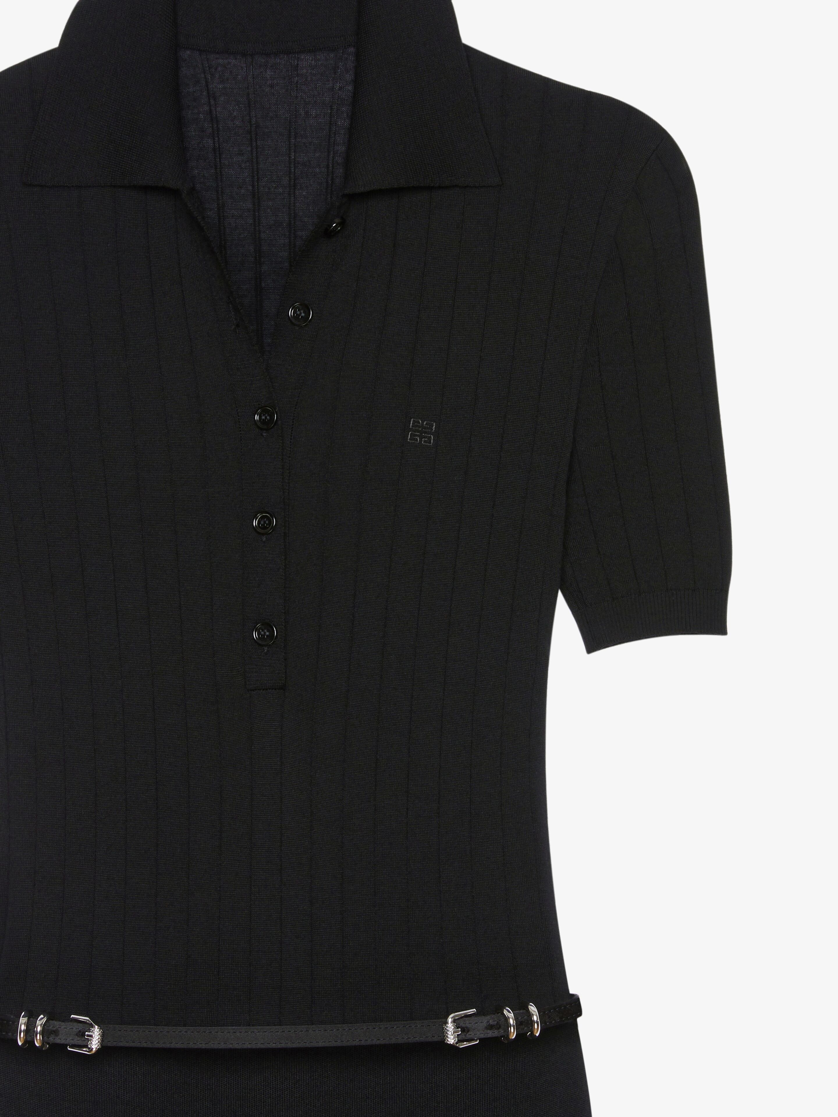 VOYOU POLO DRESS IN KNIT - 5
