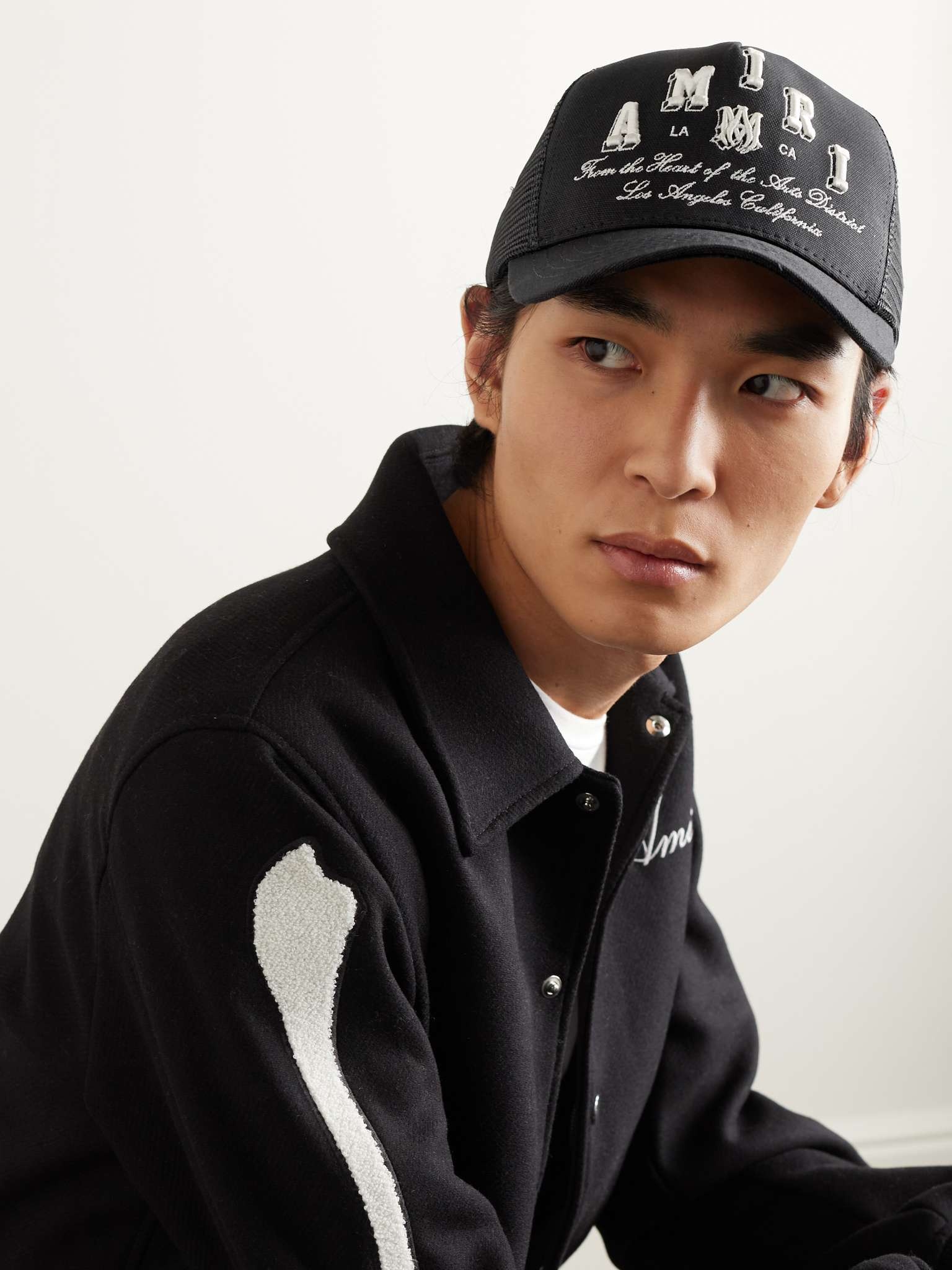 Logo-Embroidered Cotton-Canvas and Mesh Trucker Hat - 2