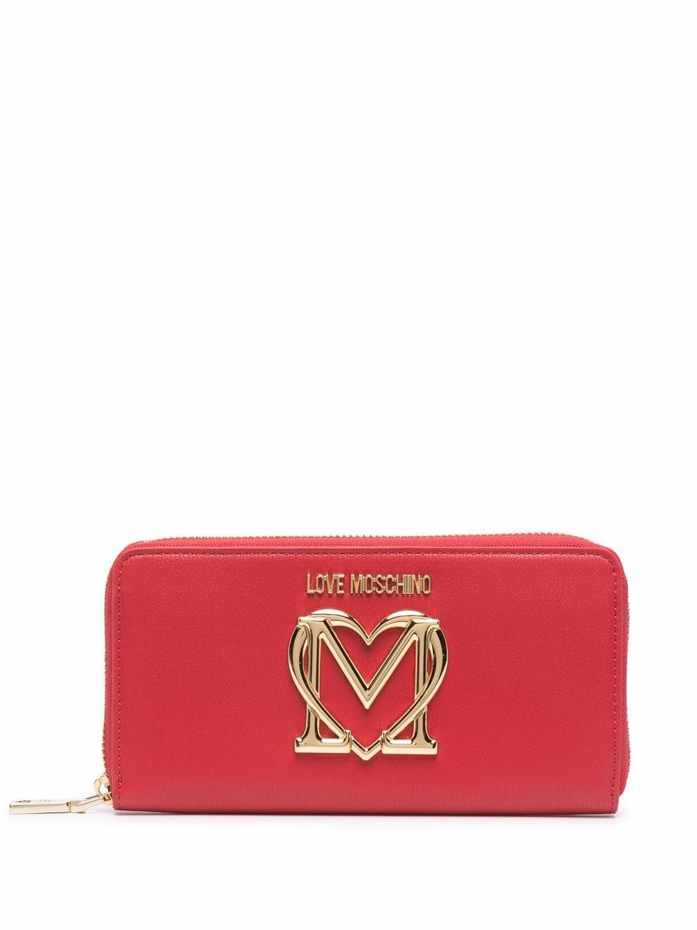 heart-logo zip-around wallet - 1