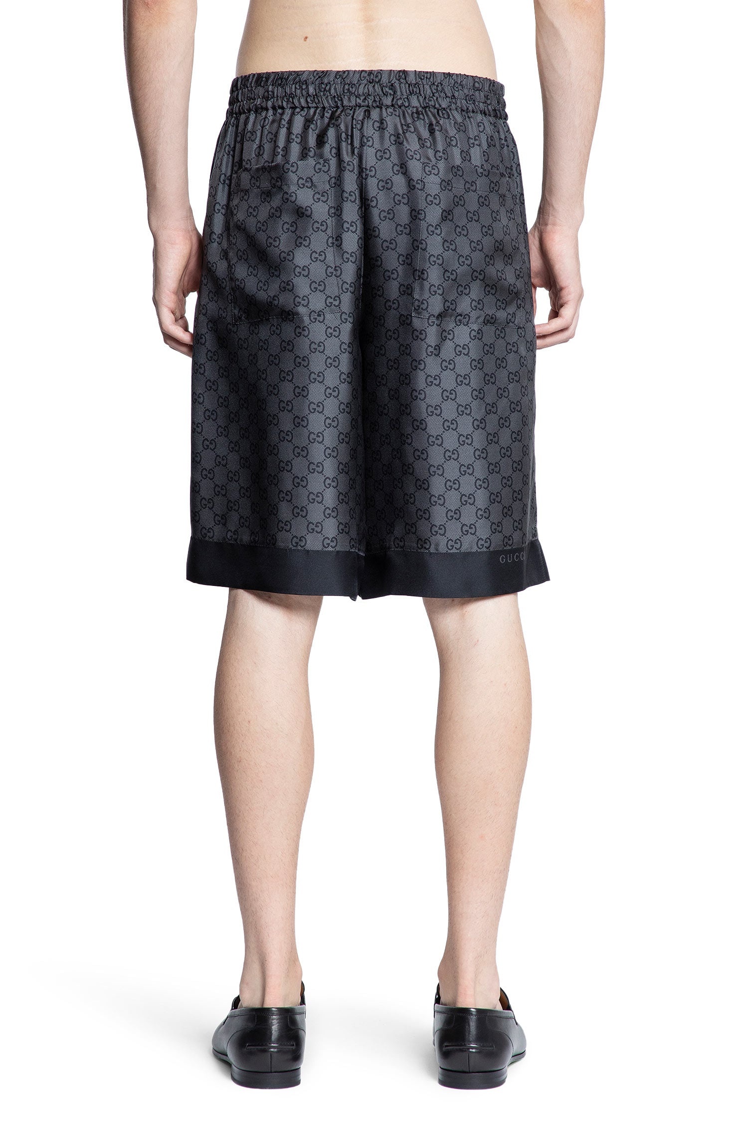 Gg-Silk-Twill-Shorts - 3