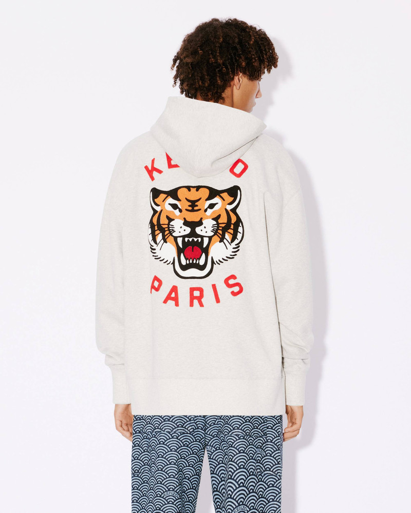 'KENZO Lucky Tiger' hooded genderless sweatshirt 4