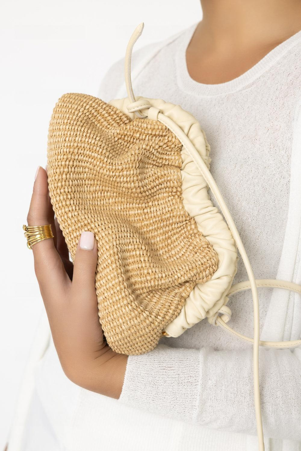 Mini Cloud Clutch - Natural - 3
