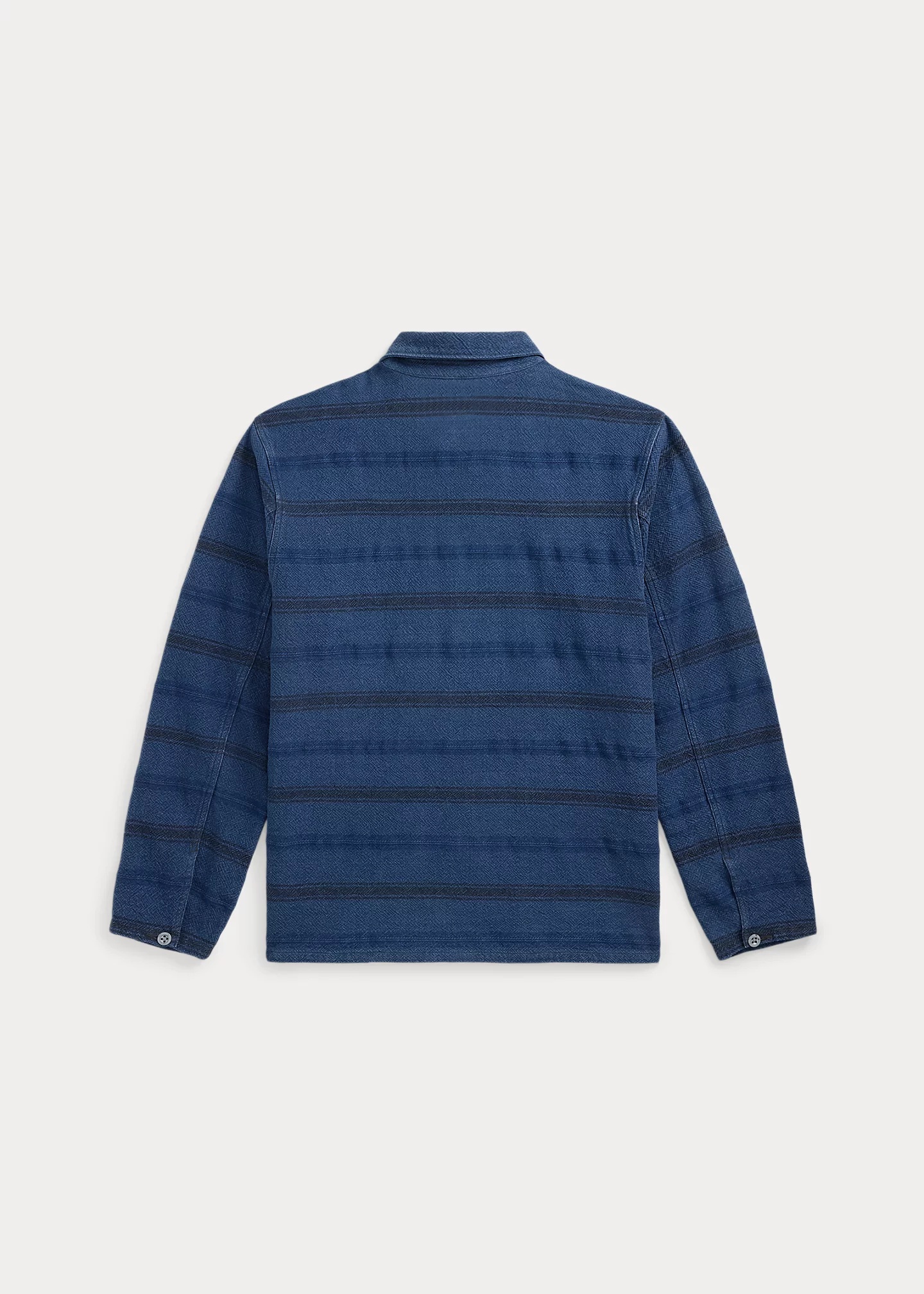 Indigo Striped Dobby Overshirt - 2