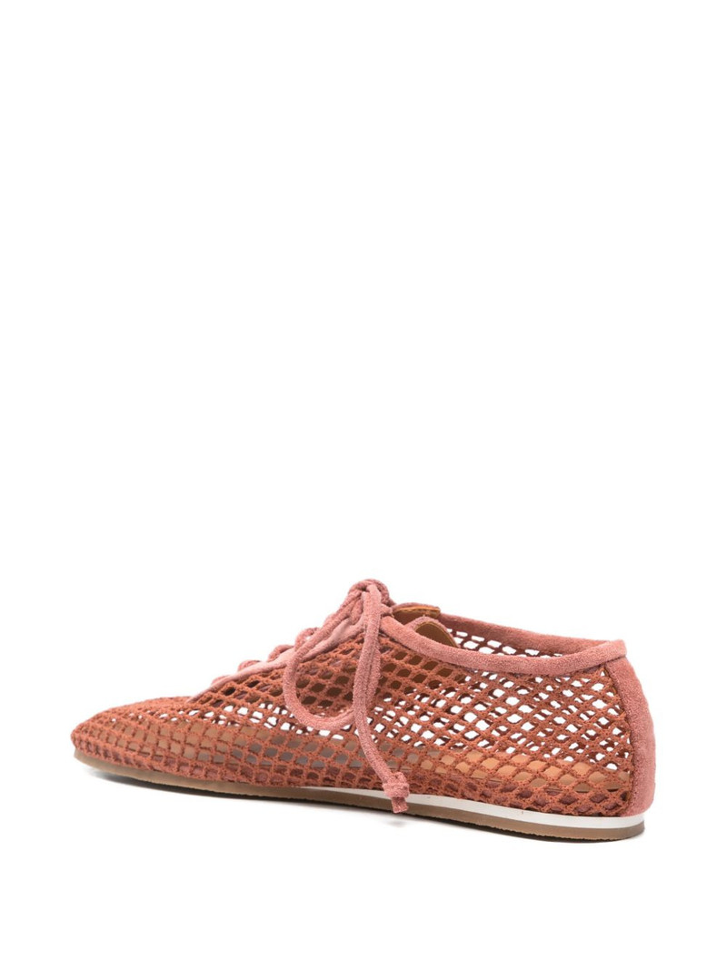lace-up mesh sneakers 3