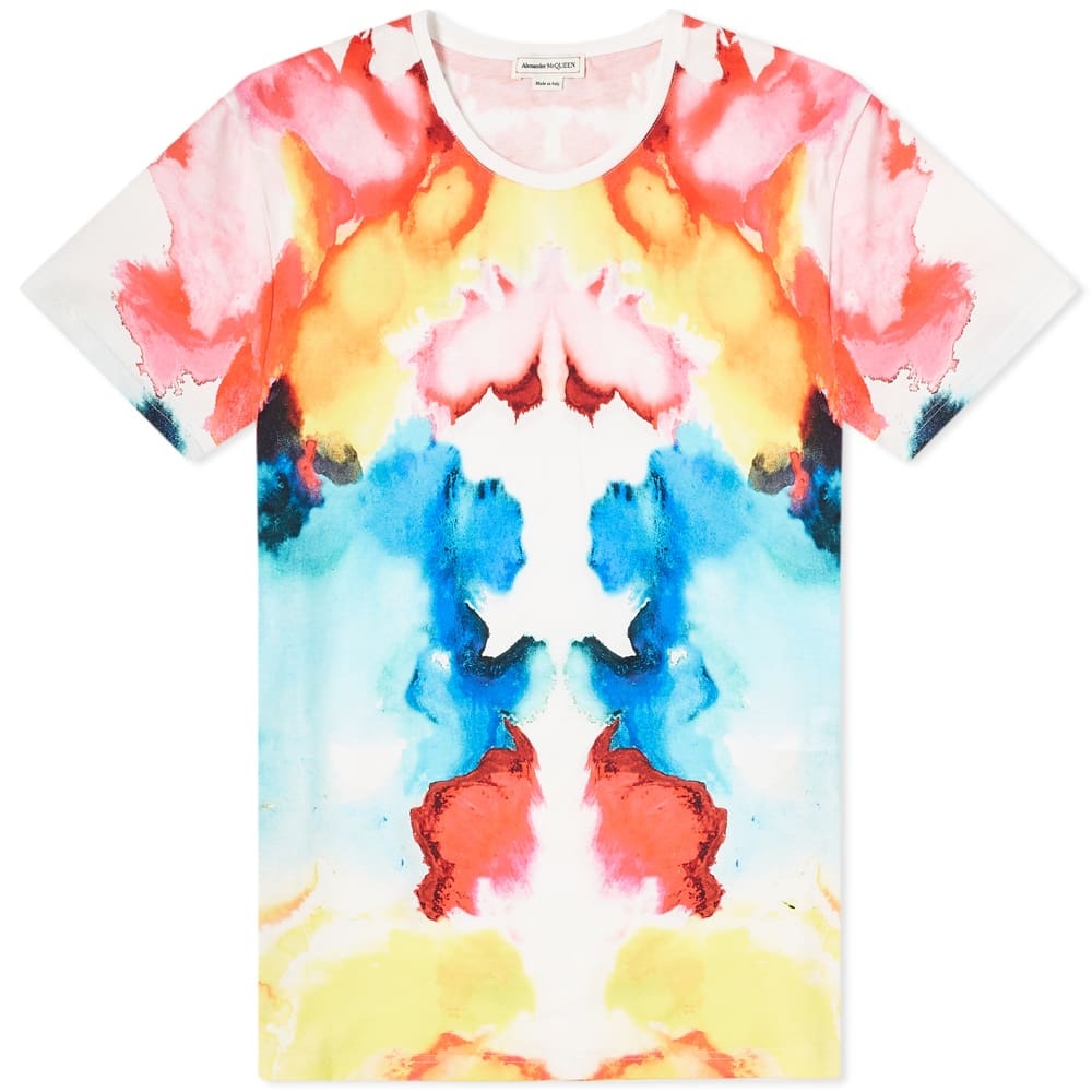 Alexander McQueen Allover Blot Back Logo Tee - 1