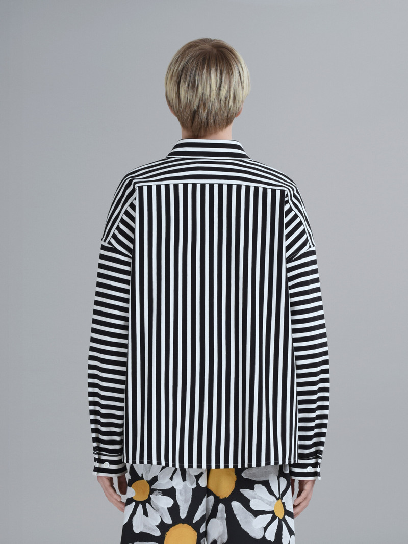 COMPACT STRIPED JERSEY SHIRT 3