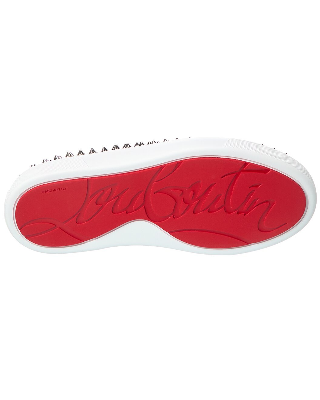 Christian Louboutin Spikeboat Leather Slip-On Sneaker - 4