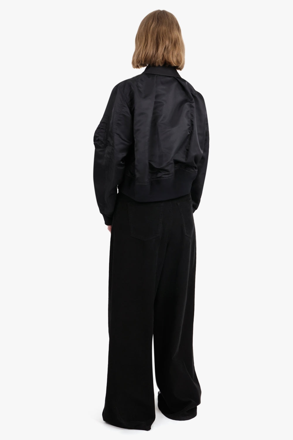ブルゾン sacai - sacai Cotton Gabardine Mix Blouson sacai COTTON GABARDINE MIX BLOUSON | BLACK | REVERSIBLE