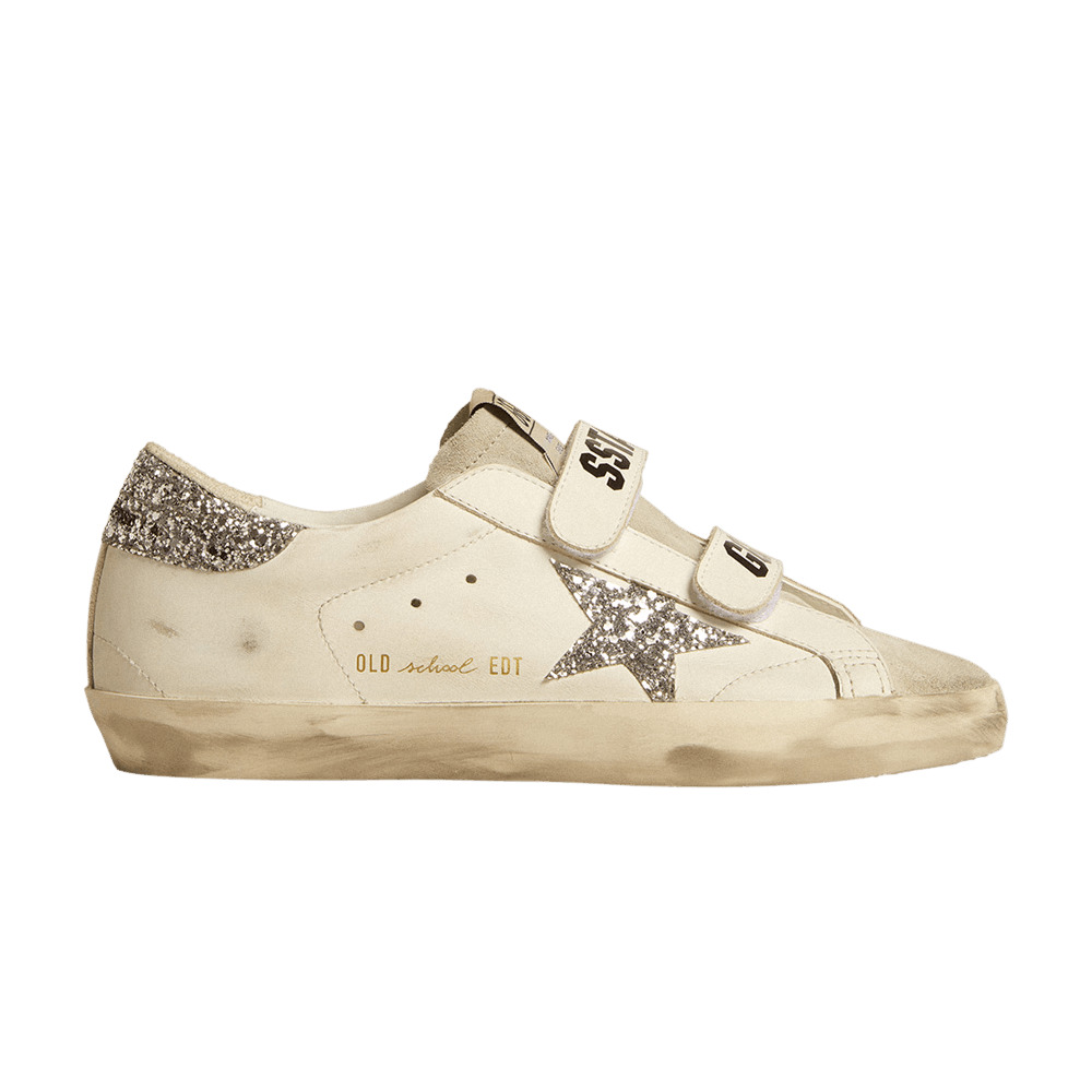 Golden Goose Wmns Old School 'White Silver Glitter' - 1