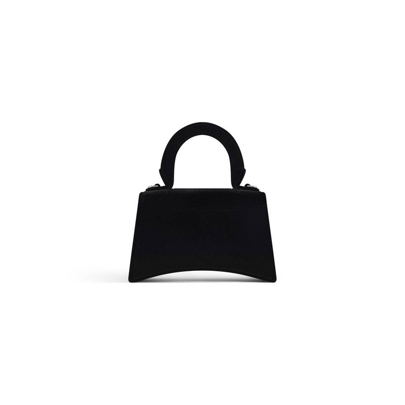 Women's Hourglass Xs Handbag Velvet Jersey in Black 4