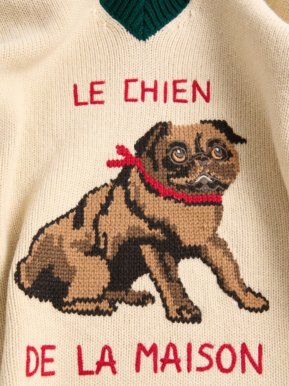 LE CHIEN DE LA MAISON JACQUARD WOOL SWEATER - 3