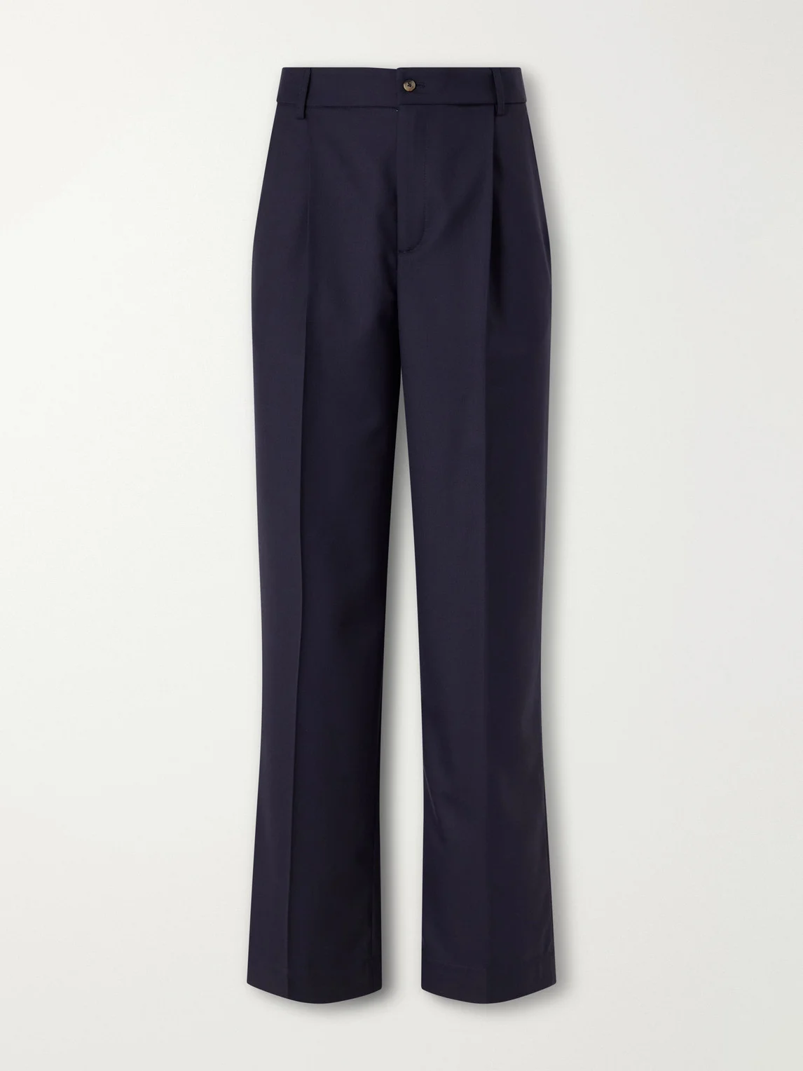 Grandad Wide-Leg Virgin Wool Trousers - 1
