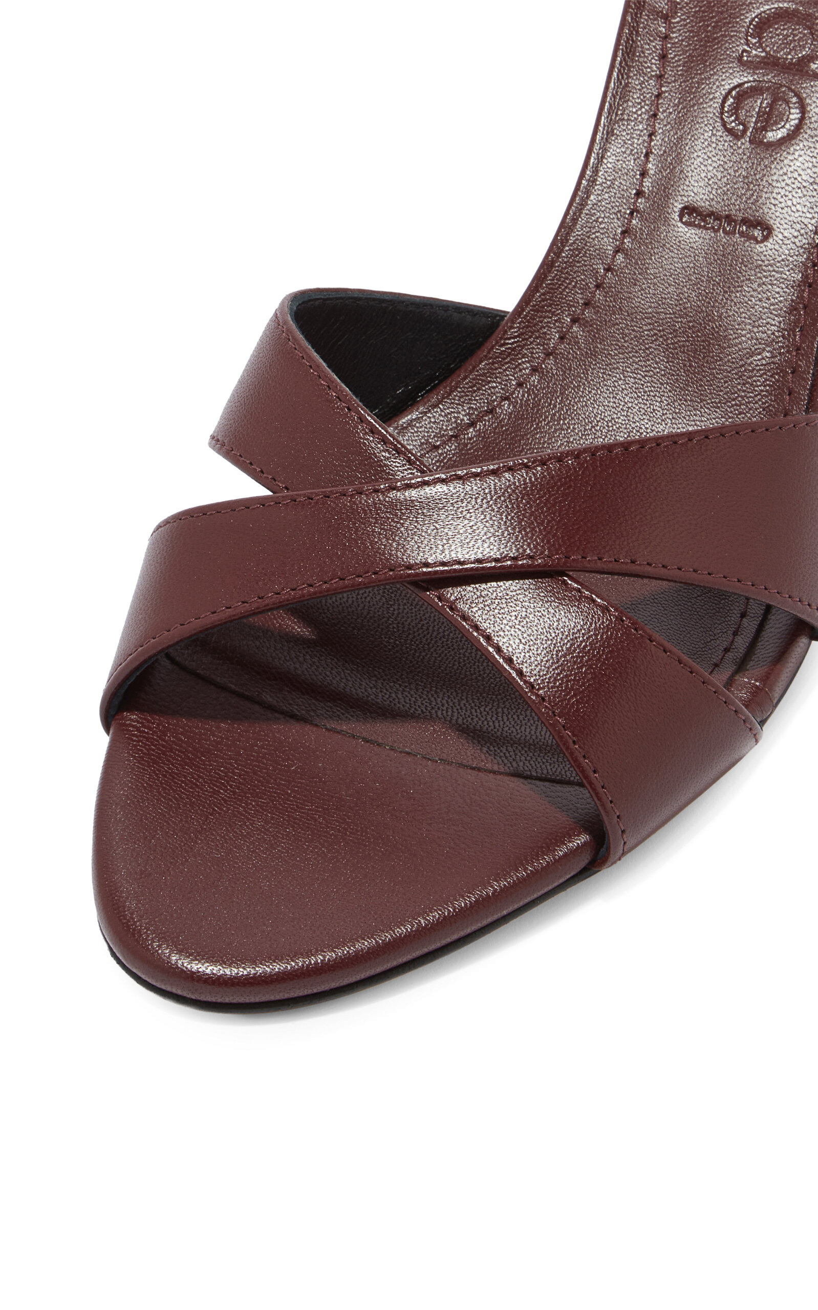 Vero Leather Sandals burgundy - 5