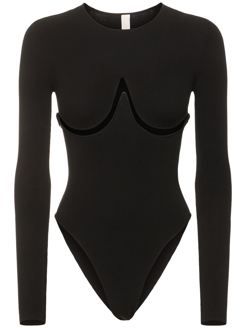 Double underwire knit bodysuit - 1