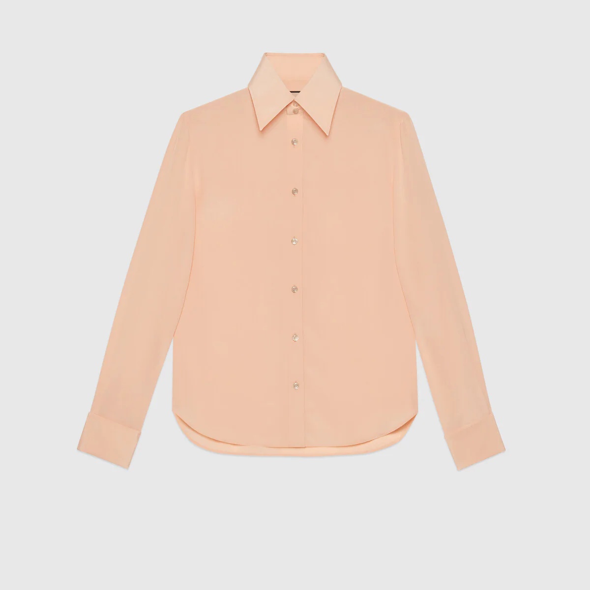 Silk crepe de chine formal shirt - 1