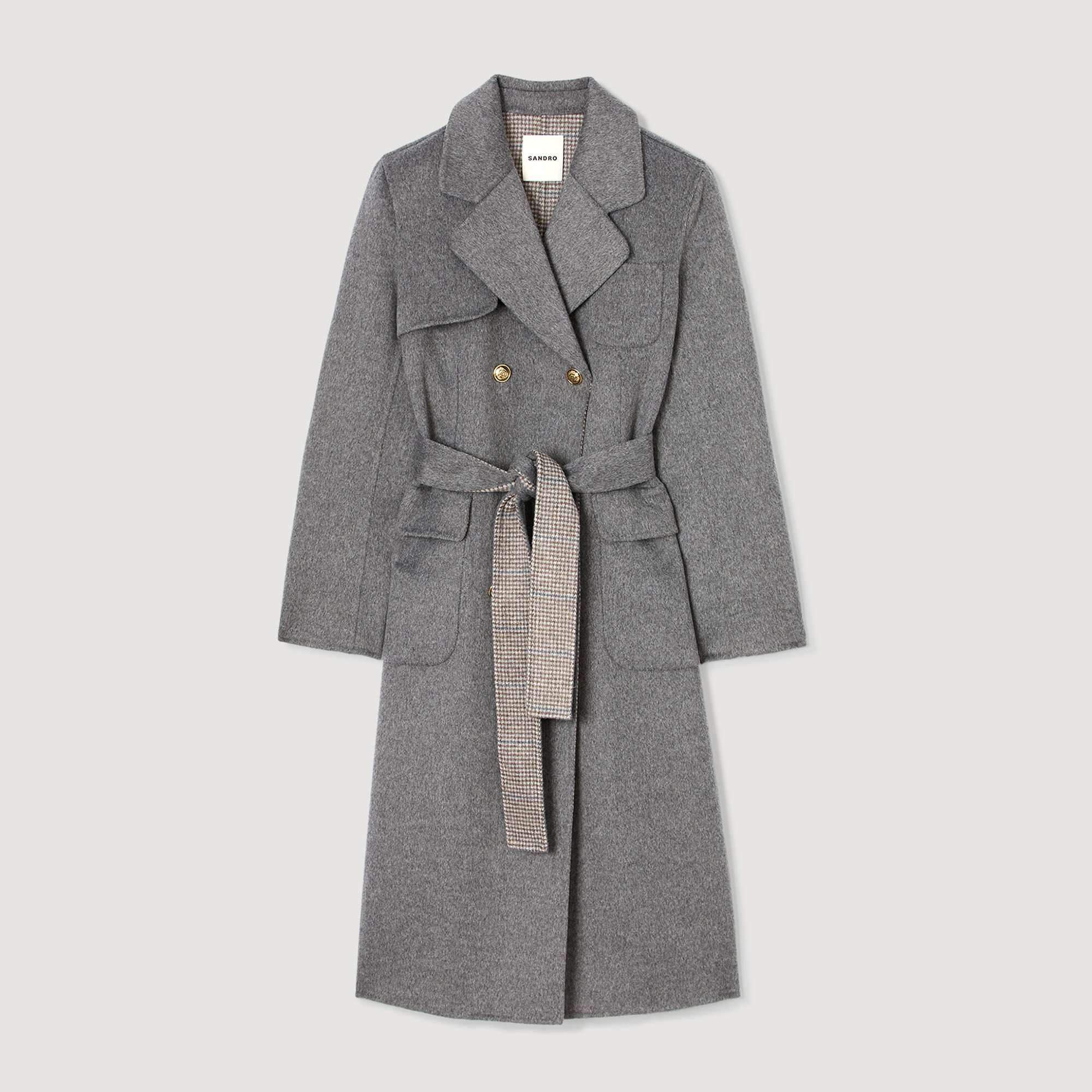 DOUBLE-FACED CHECK COAT - 6