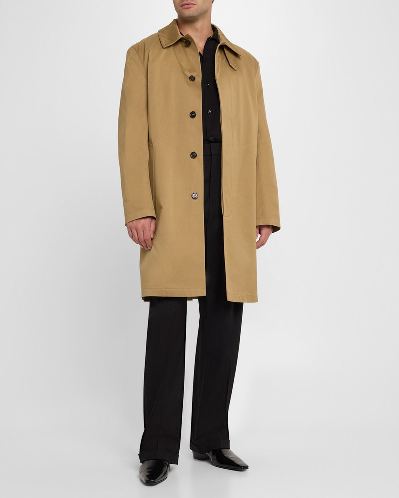 SAINT LAURENT Men's Mac Gabardine Coat outlook